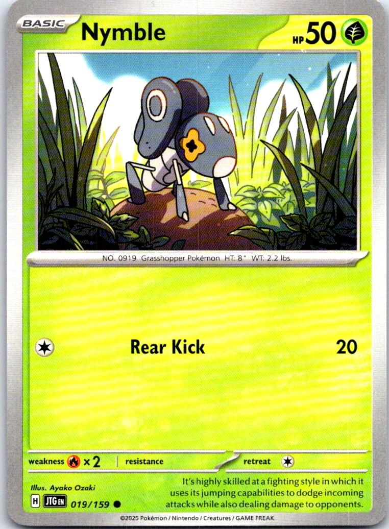 Nymble - 019/159 - - JOURNEY TOGETHER - Pokemon - Common | AB59-14