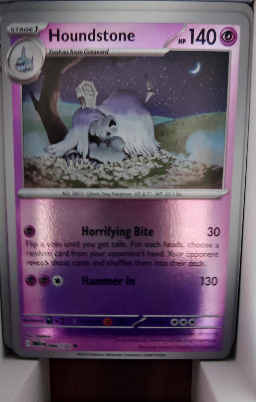 Houndstone - 066/132 - Reverse Holo - MEGA EVOLUTION - Pokemon - | AA56-48