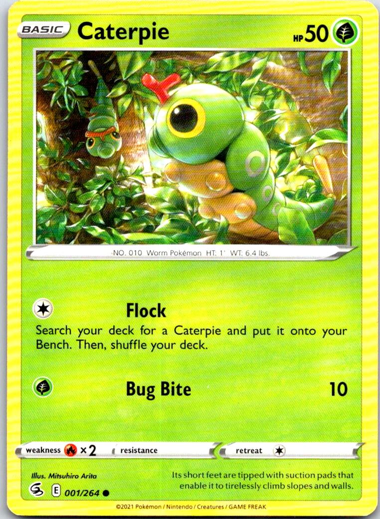 Caterpie - 001/264 - - FUSION STRIKE - Pokemon - Common | AB11-10