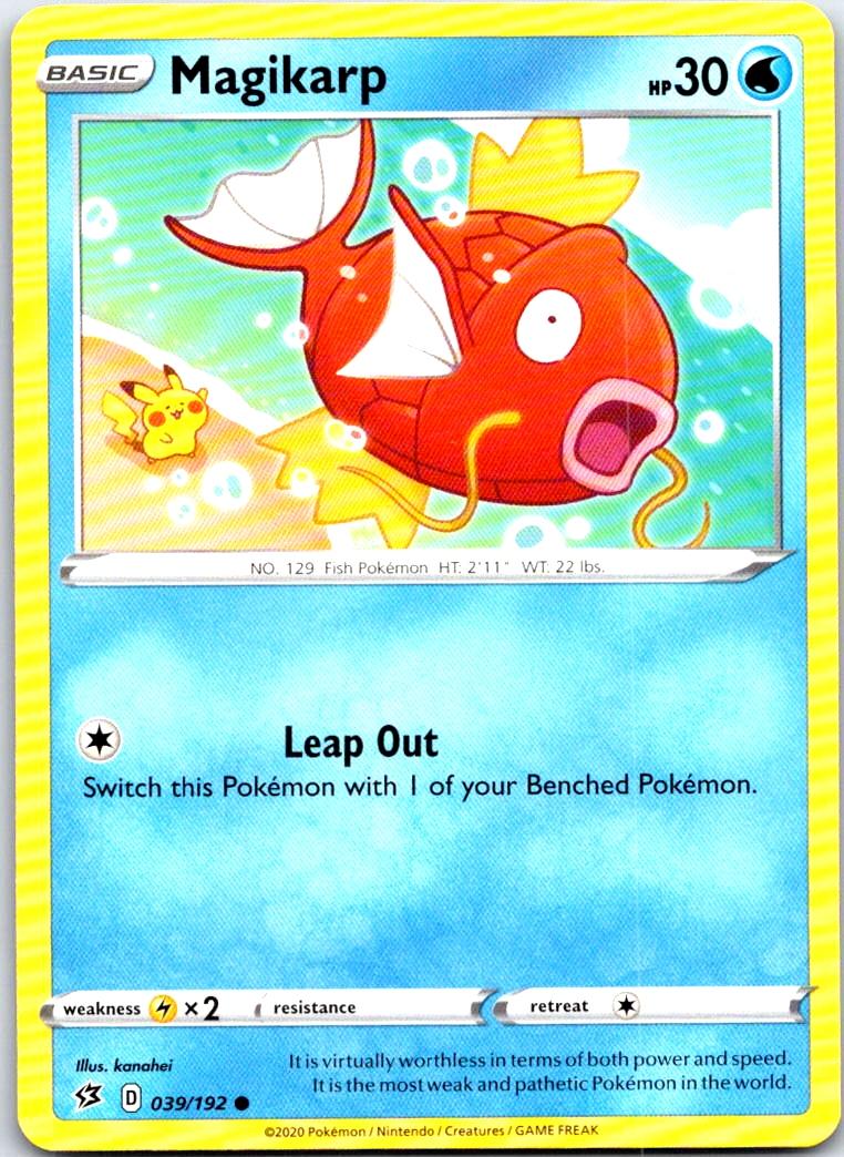 Magikarp - 039/192 - - REBEL CLASH - Pokemon - Common | AB79-28