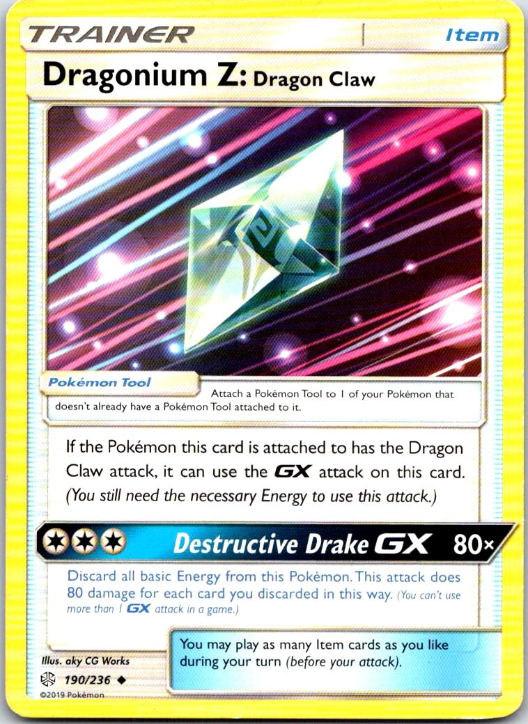 Dragonium Z: Dragon Claw - 190/236 - - COSMIC ECLIPSE - Pokemon - | AB13-4