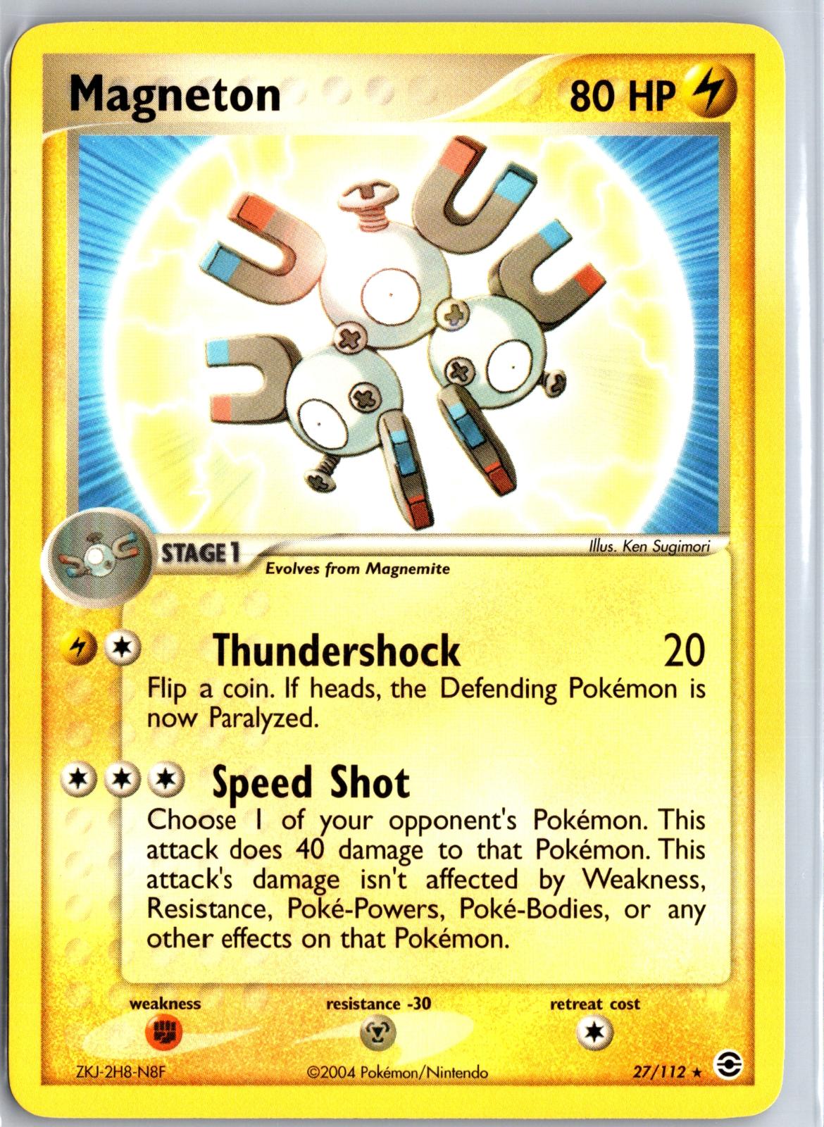 Magneton - 27/112 - - FIRERED & LEAFGREEN - Pokemon - Rare | AA113-15