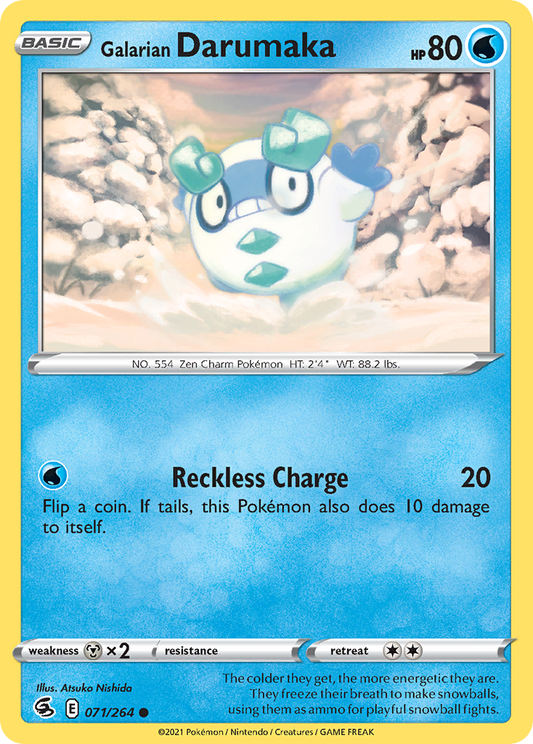 Galarian Darumaka - 071/264 - - FUSION STRIKE - Pokemon - Common | AA66-41