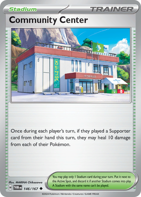 Community Center - 146/167 - - TWILIGHT MASQUERADE - Pokemon - | AA44-83