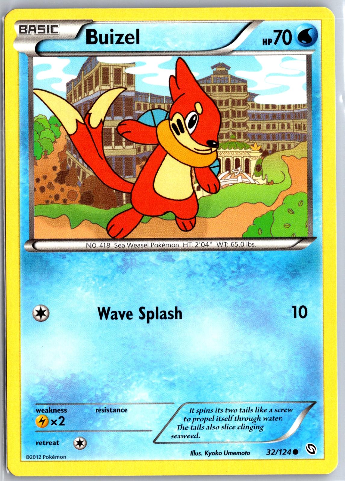 Buizel - 32/124 - - DRAGONS EXALTED - Pokemon - Common | AA117-23