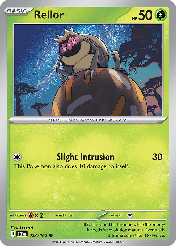 Rellor - 023/162 - - TEMPORAL FORCES - Pokemon - Common | AA36-2