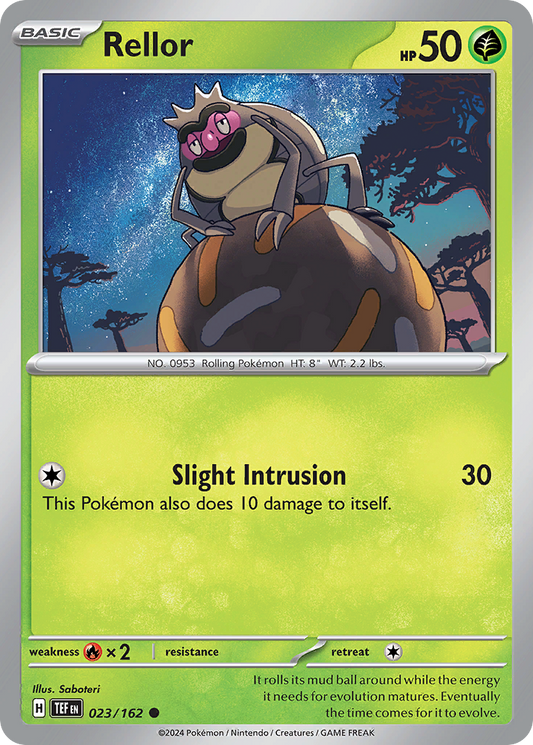 Rellor - 023/162 - - TEMPORAL FORCES - Pokemon - Common | AA36-2