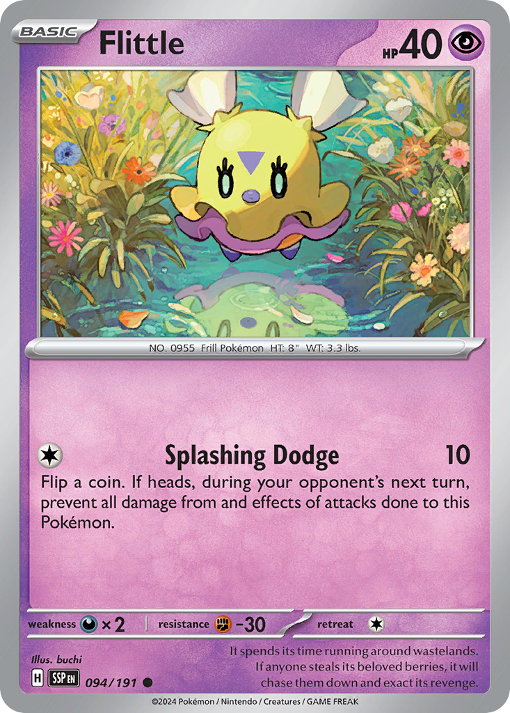 Flittle - 094/191 - - SURGING SPARKS - Pokemon - Common | AA46-51
