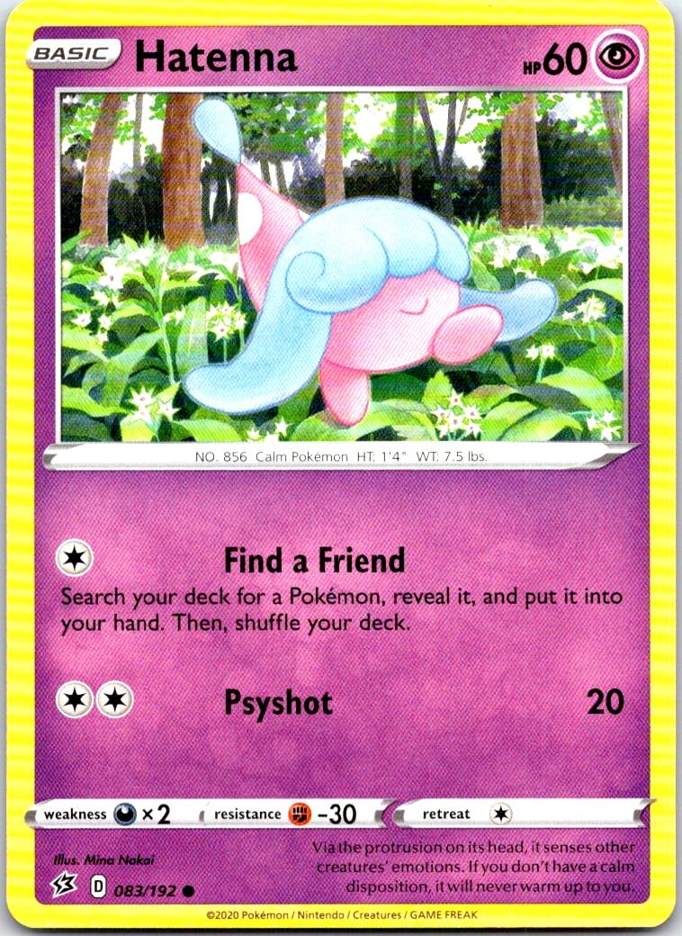 Hatenna - 083/192 - - REBEL CLASH - Pokemon - Common | AB75-9