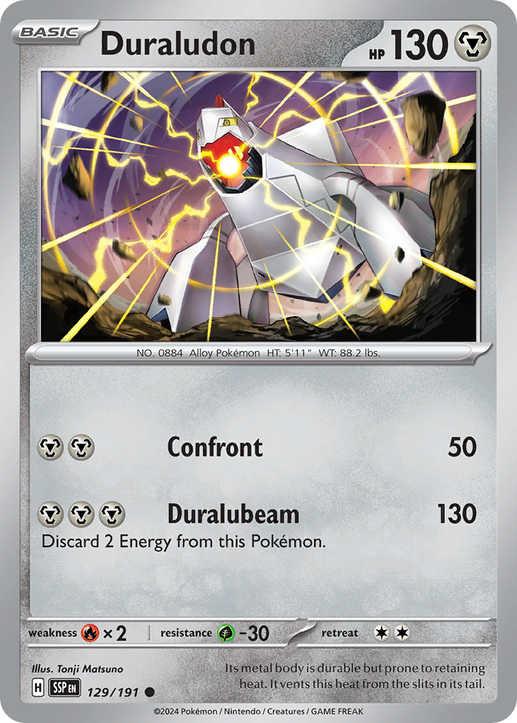 Duraludon - 129/191 - - SURGING SPARKS - Pokemon - Common | AA48-3
