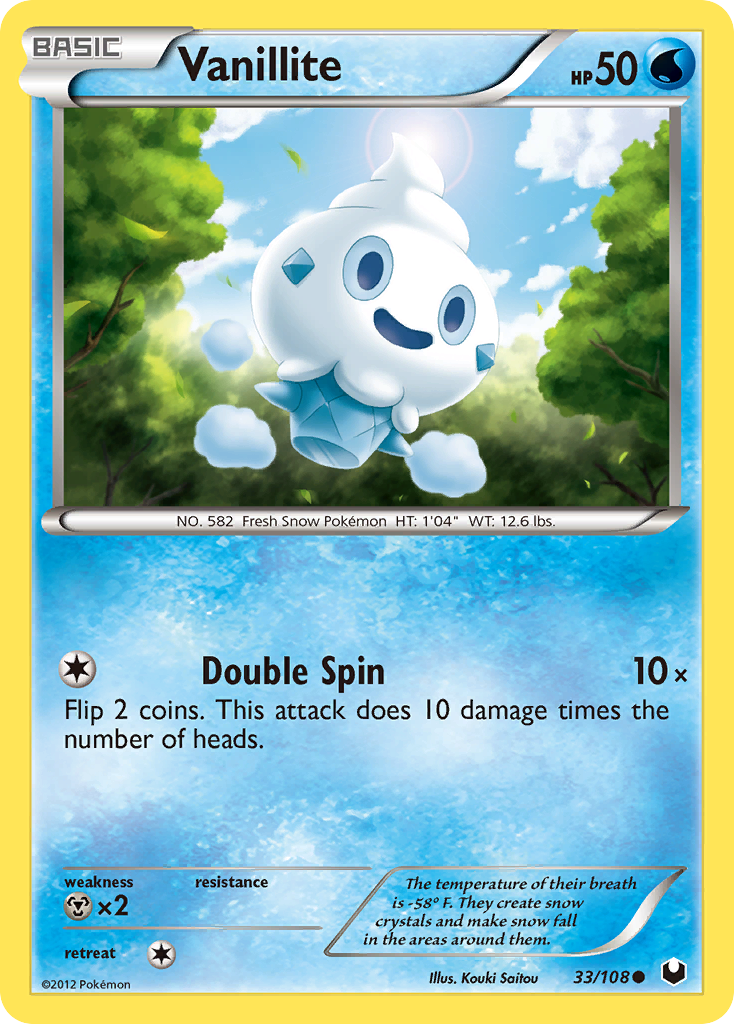 Vanillite - 33/108 - - DARK EXPLORERS - Pokemon - Common | AA117-27