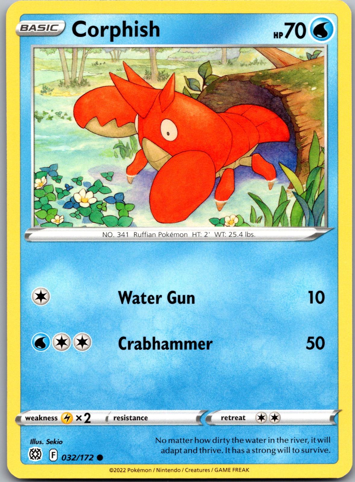 Corphish - 032/172 - - BRILLIANT STARS - Pokemon - Common | AA89-48