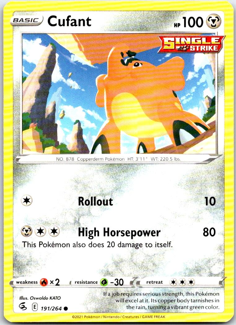 Cufant - 191/264 - - FUSION STRIKE - Pokemon - Common | AB40-35