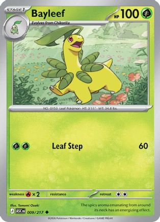 Bayleef - 009/217 - - ASCENDED HEROES - Pokemon - Uncommon | AA10-31