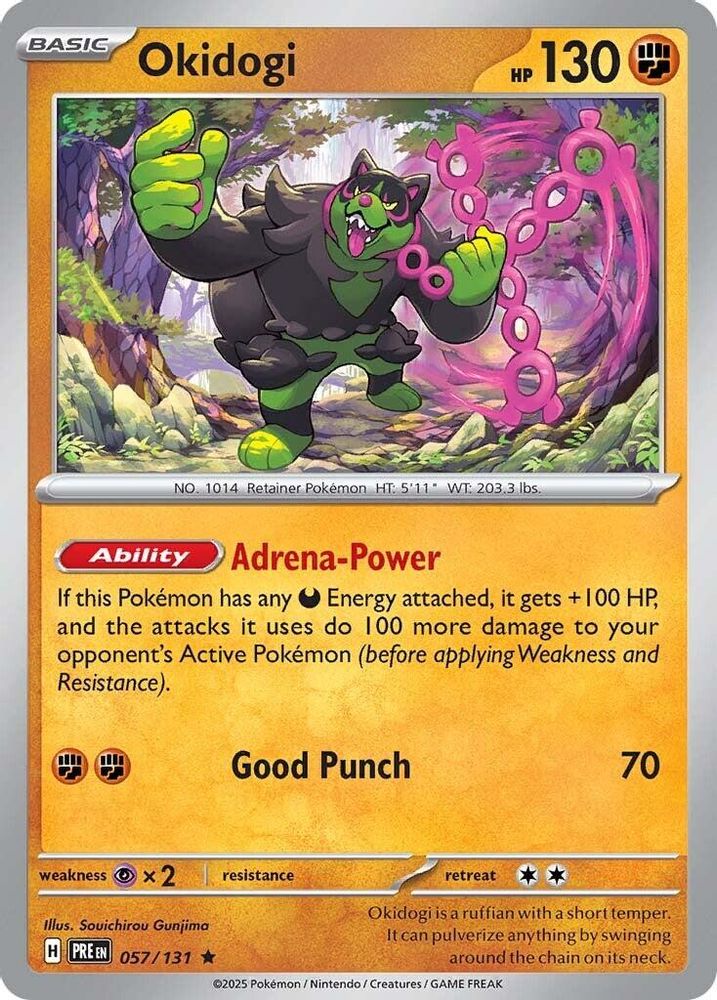 Okidogi - 057/131 - Holo - PRISMATIC EVOLUTIONS - Pokemon - Rare | AA13-47