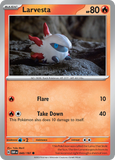 Larvesta - 040/197 - Reverse Holo - OBSIDIAN FLAMES - Pokemon - Common | AA04-31