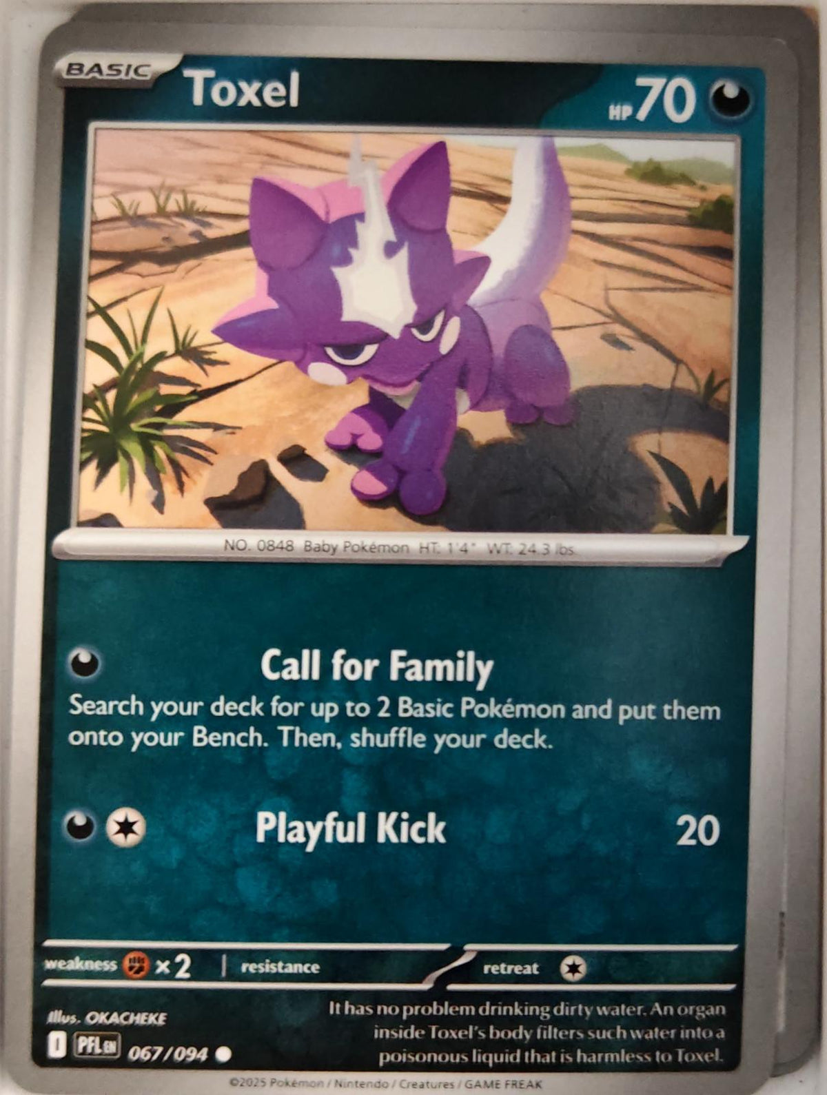 Toxel - 067/094 - - PHANTASMAL FLAMES - Pokemon - Common | AA12-8