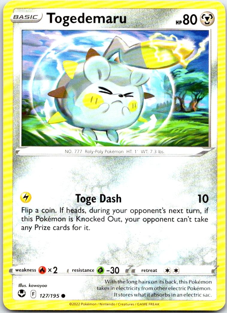 Togedemaru - 127/195 - - SILVER TEMPEST - Pokemon - Common | AB29-6