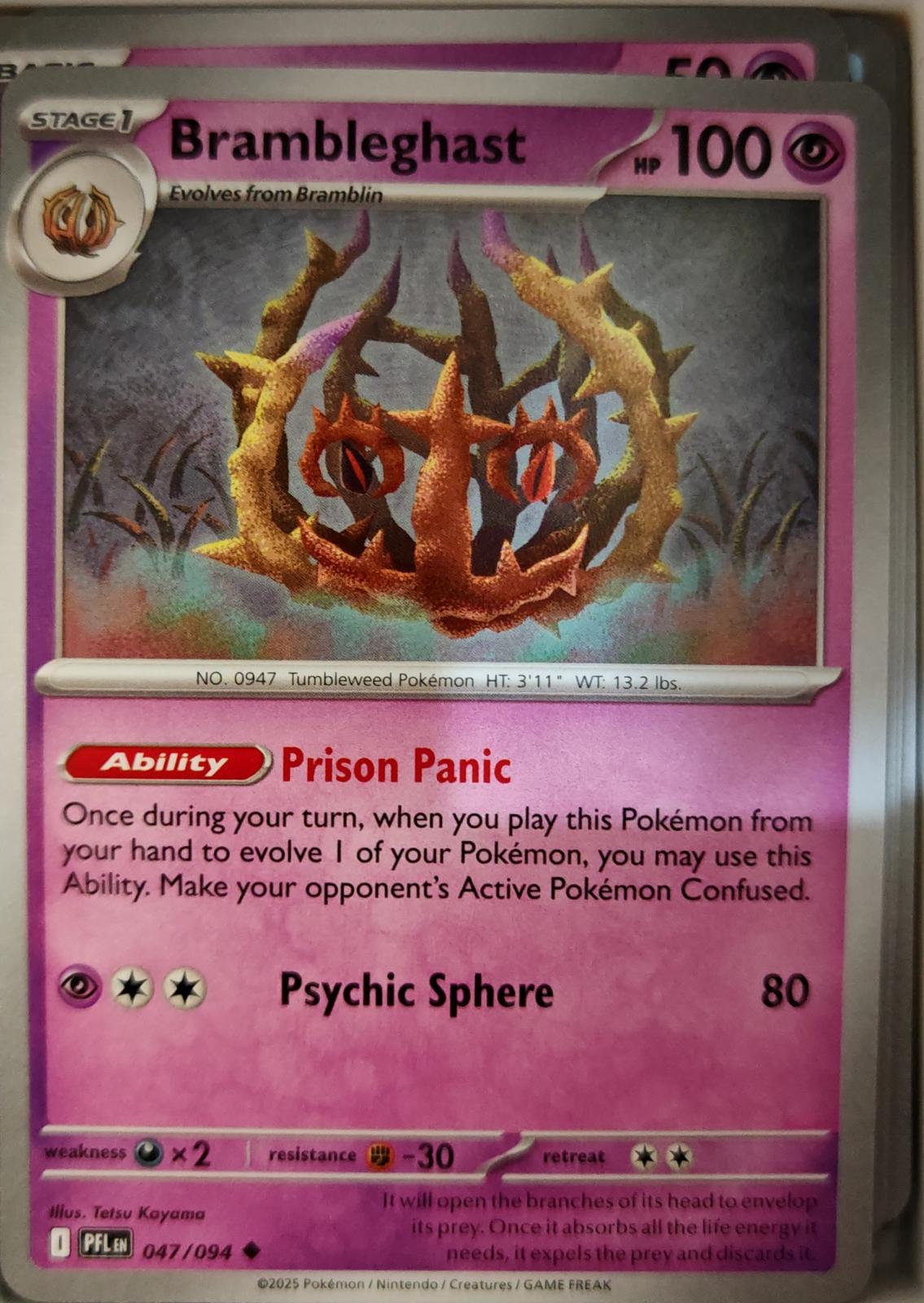 Brambleghast - 047/094 - - PHANTASMAL FLAMES - Pokemon - Uncommon | AA05-27