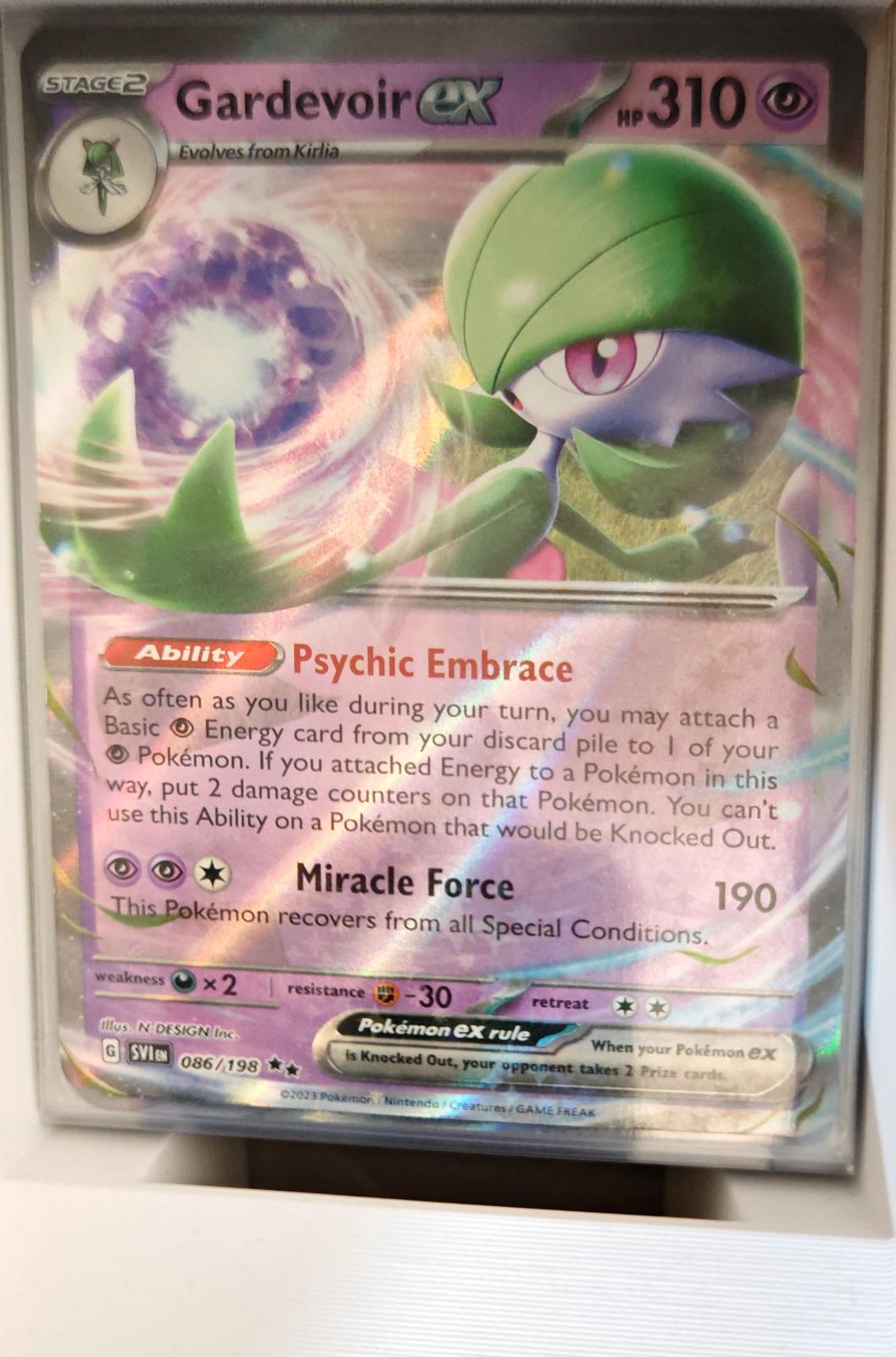 Gardevoir ex - 086/198 - Holo - SCARLET & VIOLET - Pokemon - | AA37-42
