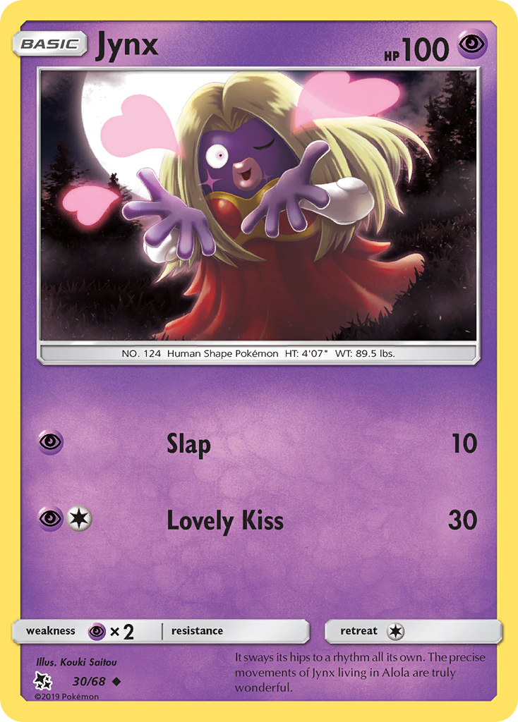 Jynx - 30/68 - - HIDDEN FATES - Pokemon - Uncommon | AA68-15