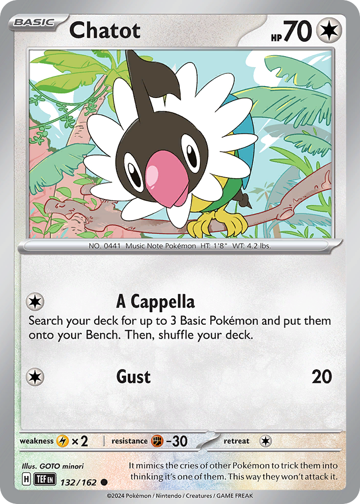 Chatot - 132/162 - - TEMPORAL FORCES - Pokemon - Common | AA21-99