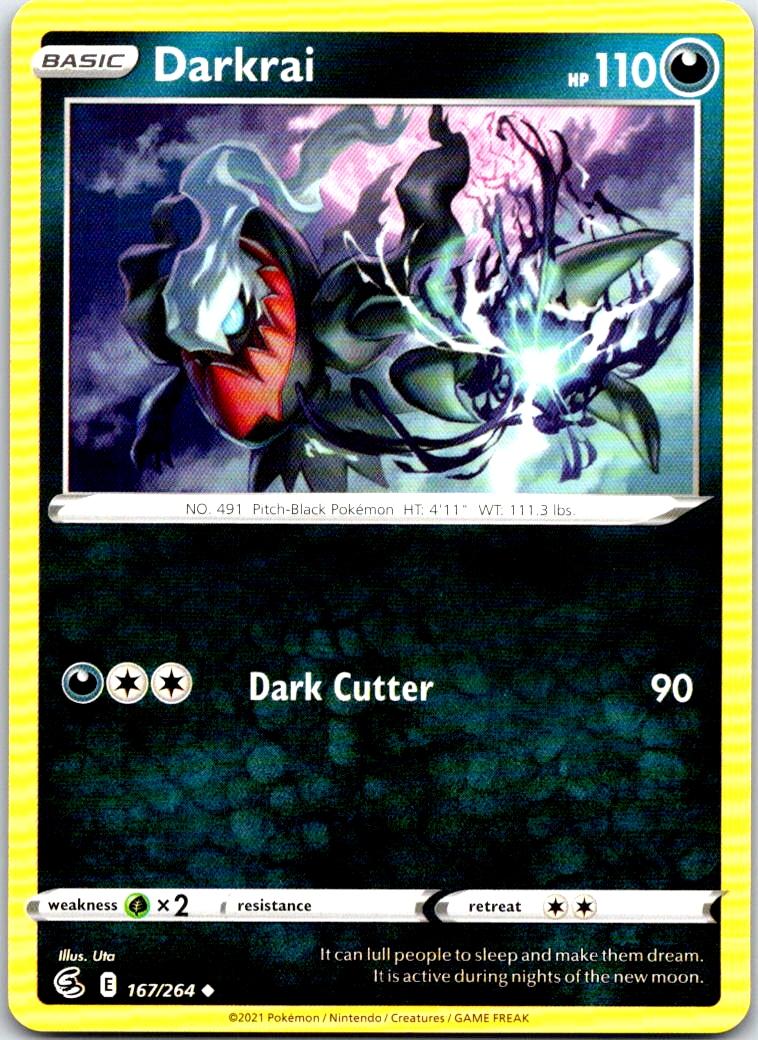 Darkrai - 167/264 - - FUSION STRIKE - Pokemon - Uncommon | AB40-46