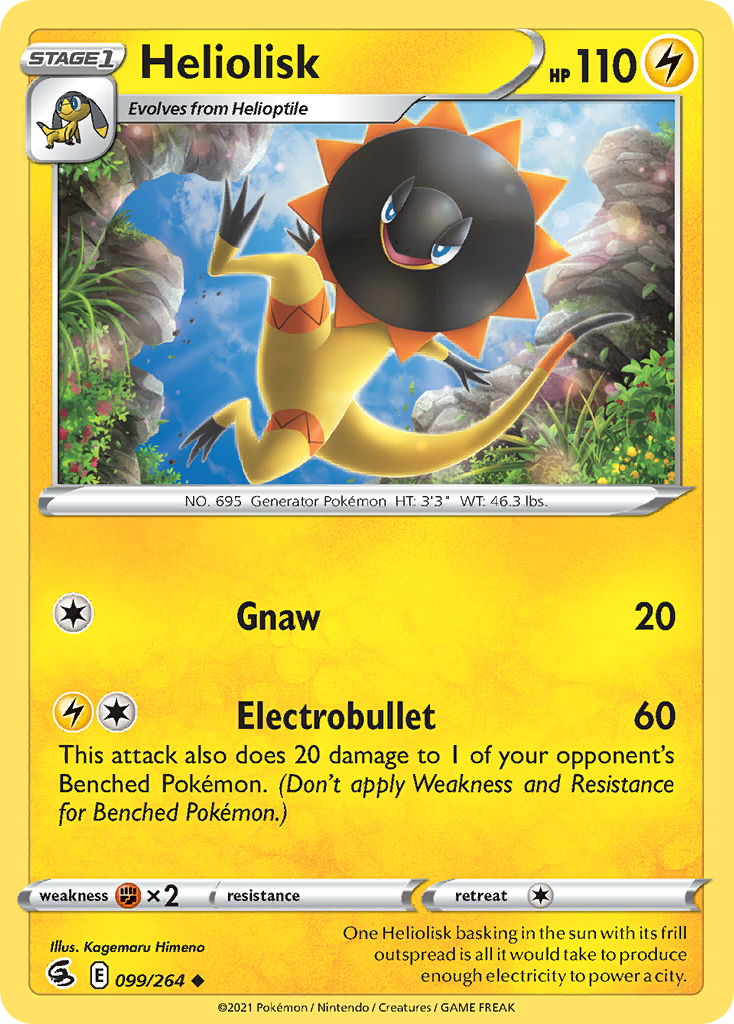 Heliolisk - 099/264 - - FUSION STRIKE - Pokemon - Uncommon | AA73-41
