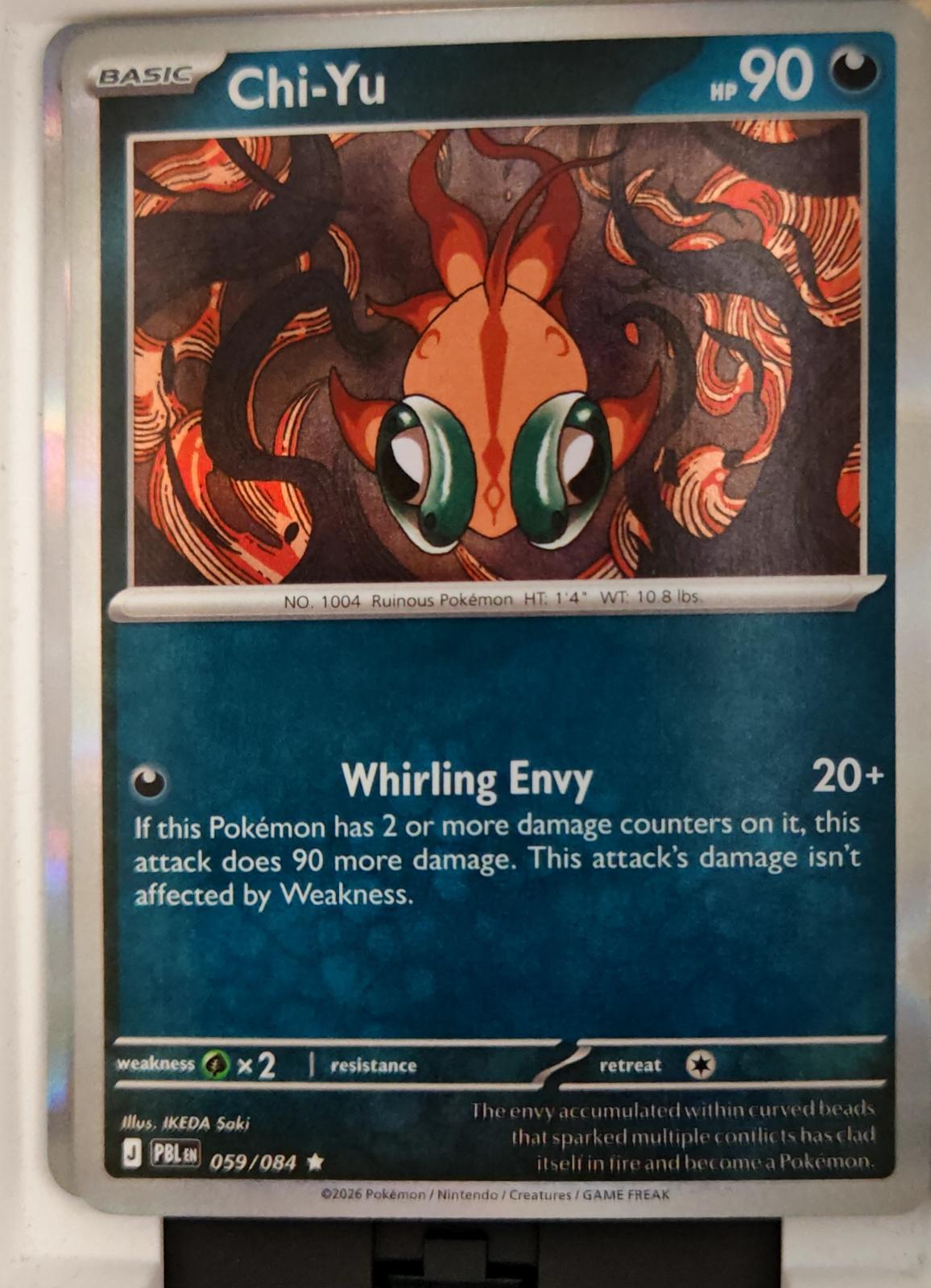 Chi-Yu - 059/084 - Holo - PITCH BLACK - Pokemon - Rare | AA25-4