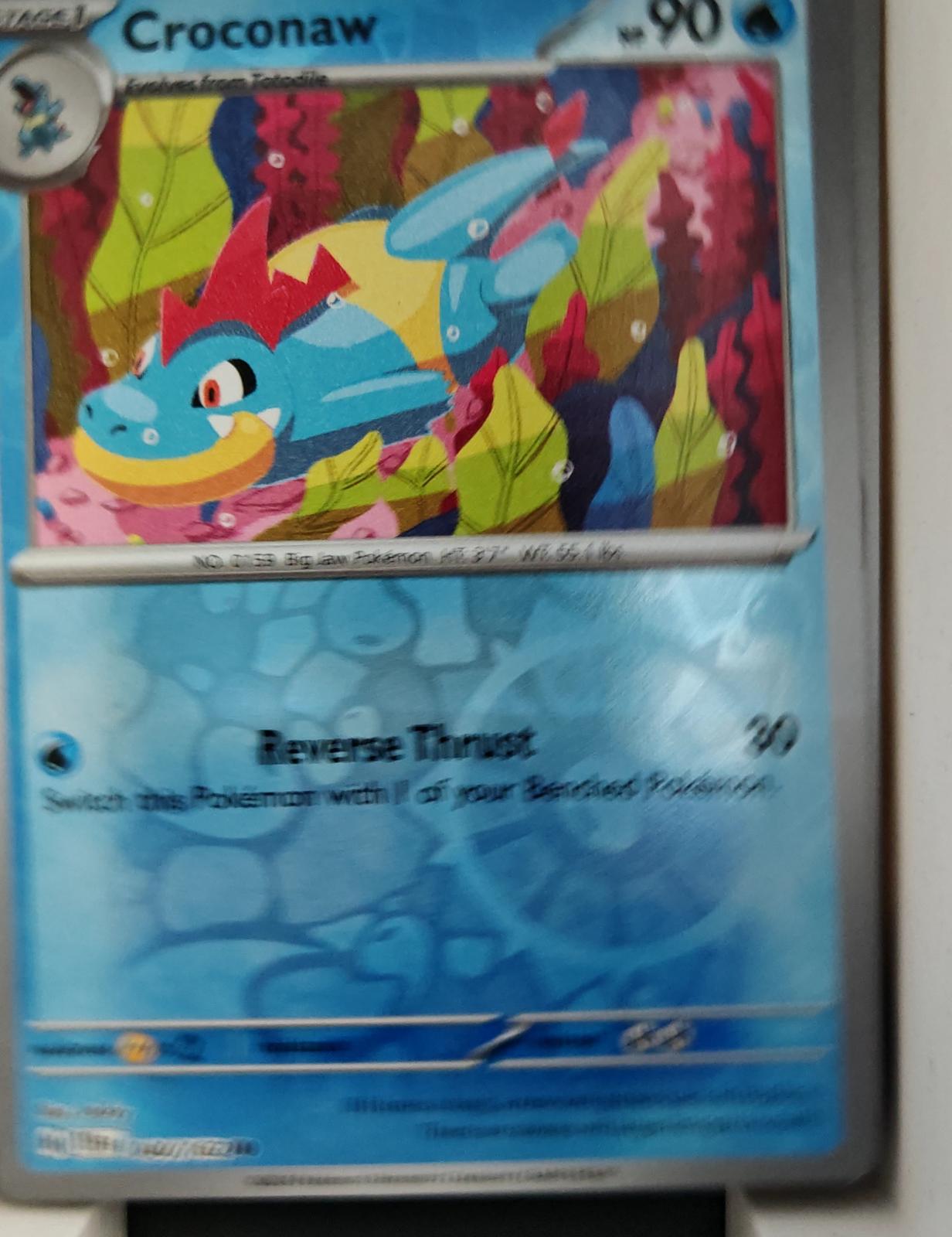 Croconaw - 040/162 - Reverse Holo - TEMPORAL FORCES - Pokemon - Common | AA20-34
