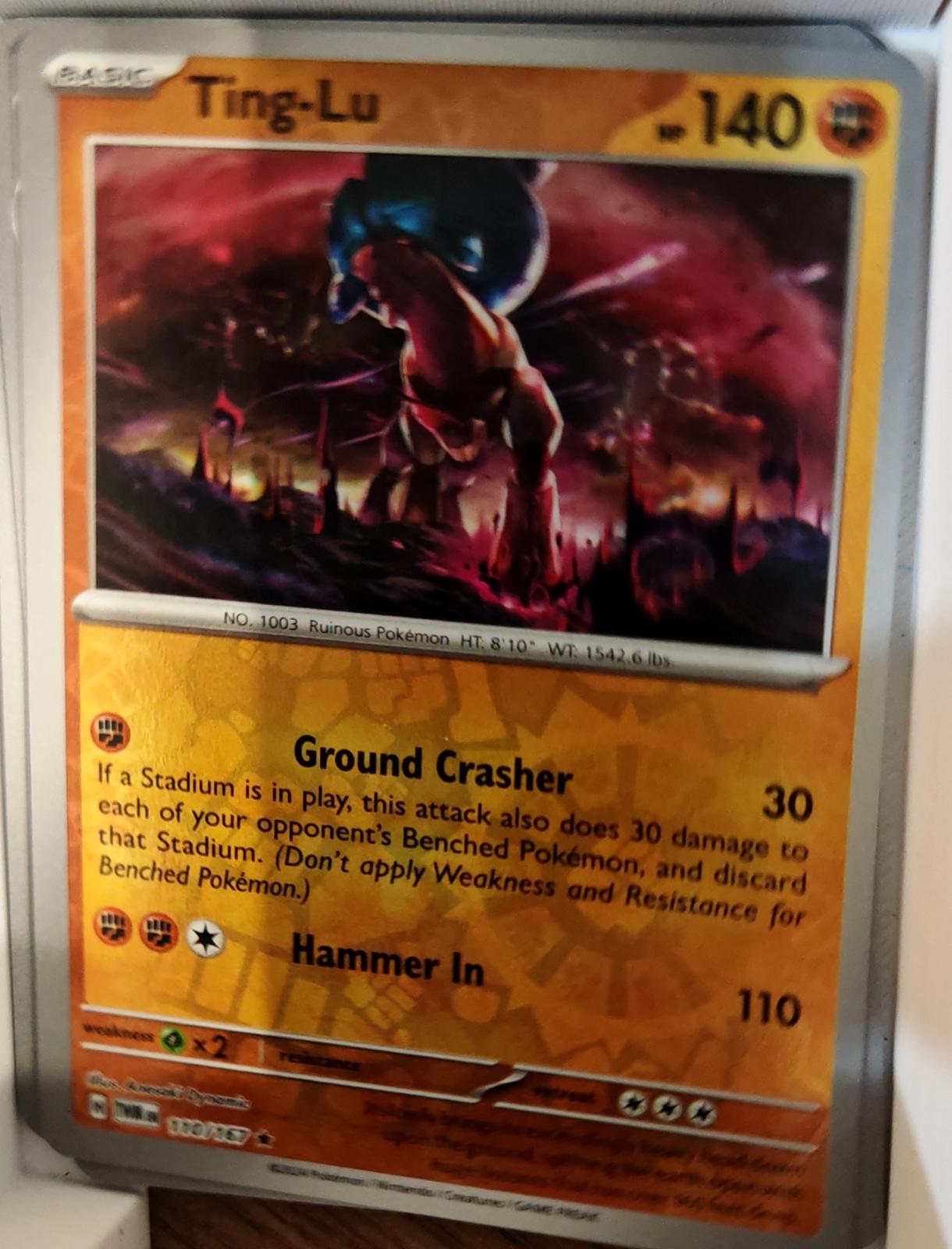 Ting-Lu - 110/167 - Reverse Holo - TWILIGHT MASQUERADE - Pokemon - Rare | AA75-5