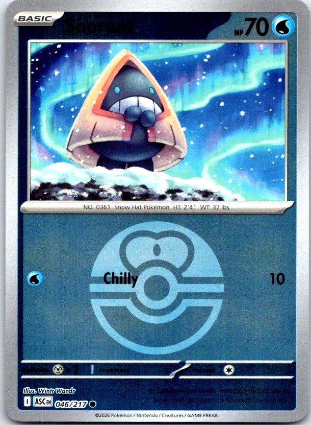 Snorunt (Love Ball) - 046/217 - Reverse Holo - ASCENDED HEROES - Pokemon - | AC27-16
