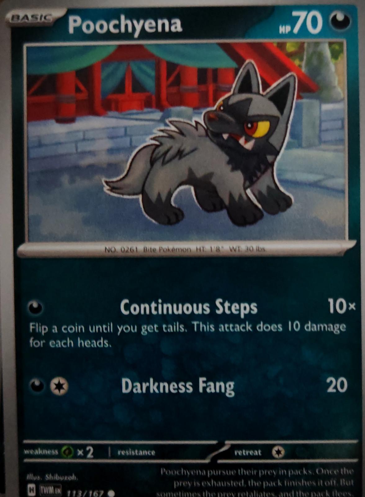 Poochyena - 113/167 - - TWILIGHT MASQUERADE - Pokemon - Common | AA46-56