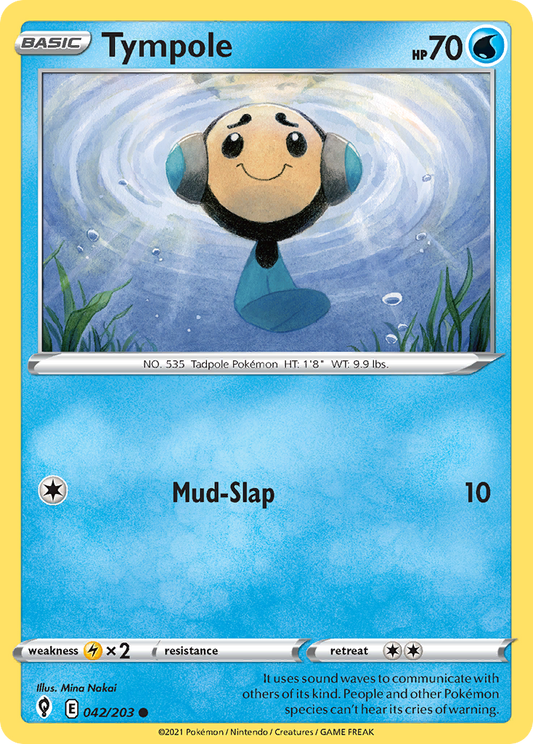 Tympole - 042/203 - - EVOLVING SKIES - Pokemon - Common | AA02-3