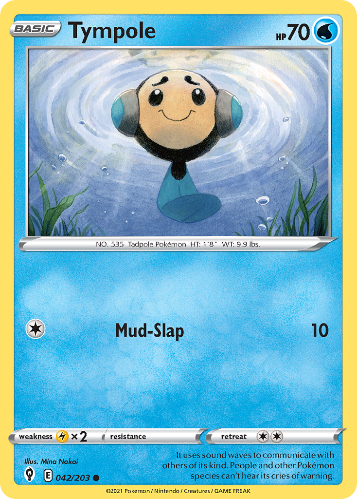 Tympole - 042/203 - - EVOLVING SKIES - Pokemon - Common | AA03-72