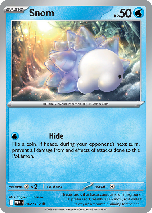 Snom - 042/132 - - MEGA EVOLUTION - Pokemon - Common | AA02-30