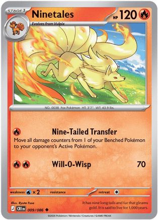 Ninetales - 009/086 - - CHAOS RISING - Pokemon - Uncommon | AA08-71