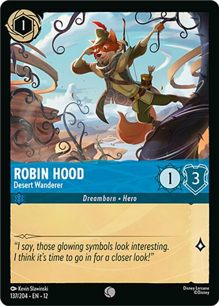 Robin Hood - Desert Wanderer - 137/204 - - WILDS UNKNOWN - Lorcana - | LAA01-77