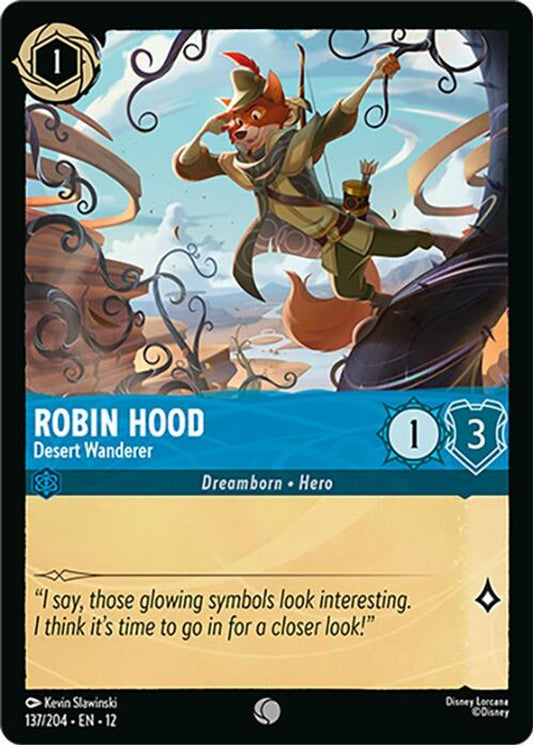 Robin Hood - Desert Wanderer - 137/204 - - WILDS UNKNOWN - Lorcana - | LAA01-77