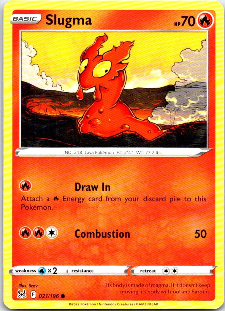 Slugma - 021/196 - - LOST ORIGIN - Pokemon - Common | AB47-5