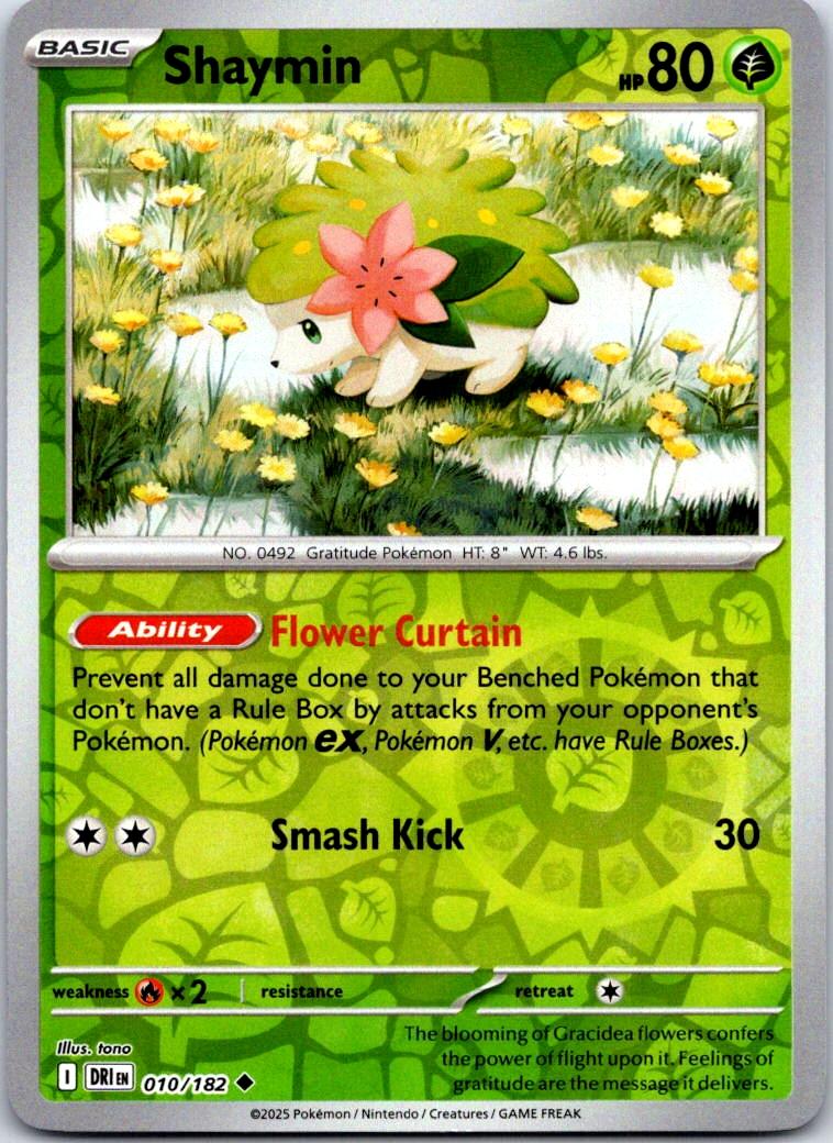 Shaymin - 010/182 - - PRIZE PACK SERIES CARDS - Pokemon - Uncommon | AA123-3