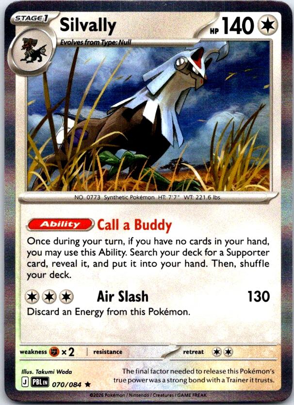 Silvally - 070/084 - Holo - PITCH BLACK - Pokemon - Rare | AB99-23