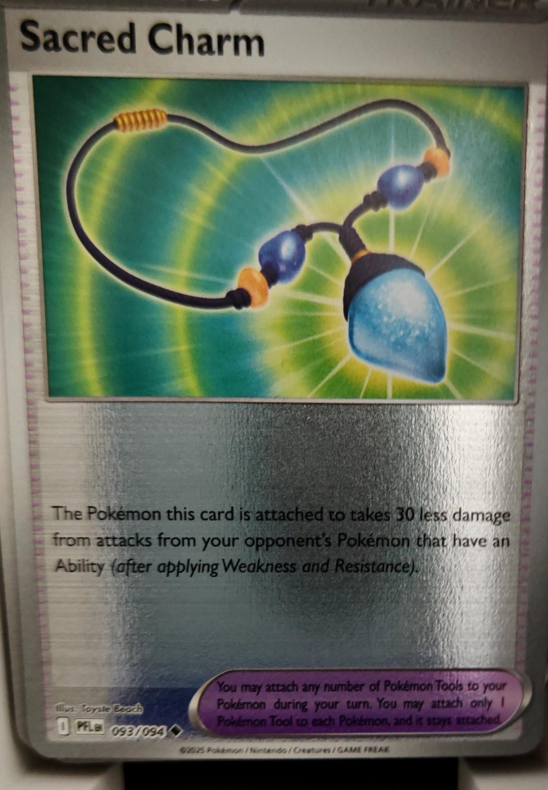 Sacred Charm - 093/094 - Reverse Holo - PHANTASMAL FLAMES - Pokemon - | AA15-45