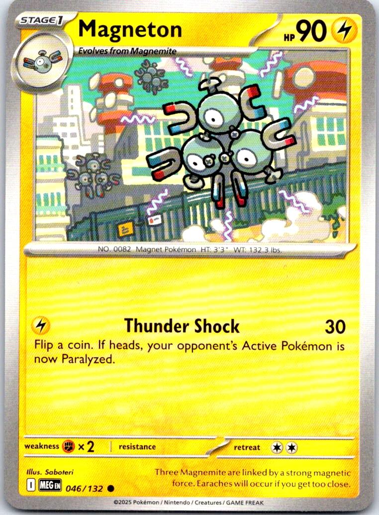 Magneton - 046/132 - - MEGA EVOLUTION - Pokemon - Common | AB68-7