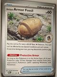 Antique Armor Fossil - 072/084 - - PITCH BLACK - Pokemon - Common | AA15-33