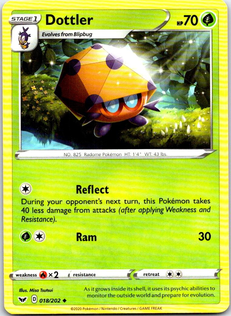 Dottler - 018/202 - - SWORD & SHIELD - Pokemon - Uncommon | AB72-49