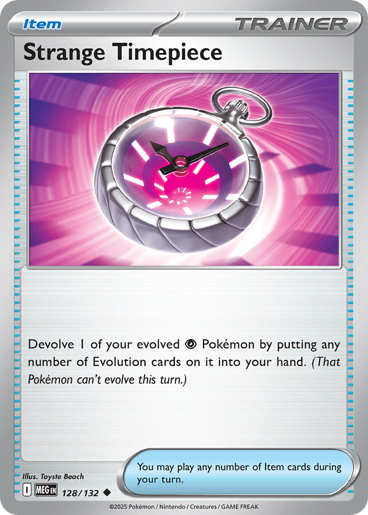 Strange Timepiece - 128/132 - - MEGA EVOLUTION - Pokemon - Uncommon | AA23-19