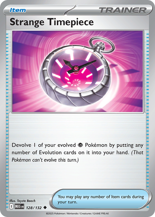 Strange Timepiece - 128/132 - - MEGA EVOLUTION - Pokemon - Uncommon | AA40-66