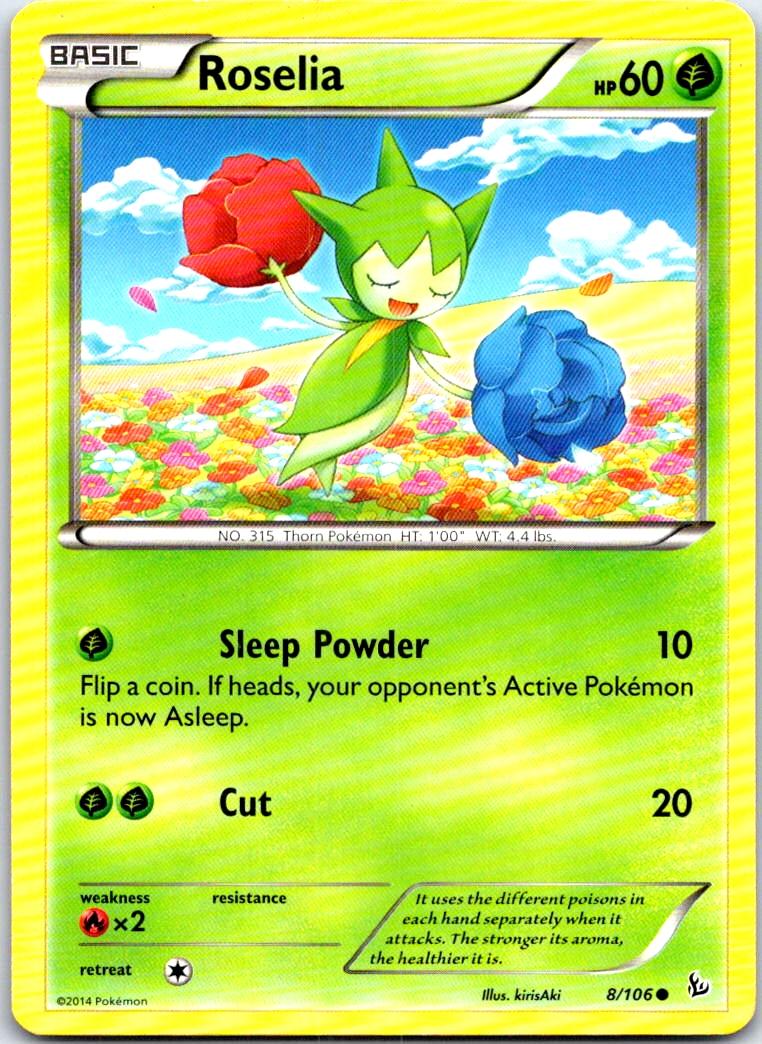 Roselia - 8/106 - - FLASHFIRE - Pokemon - Common | AB64-26