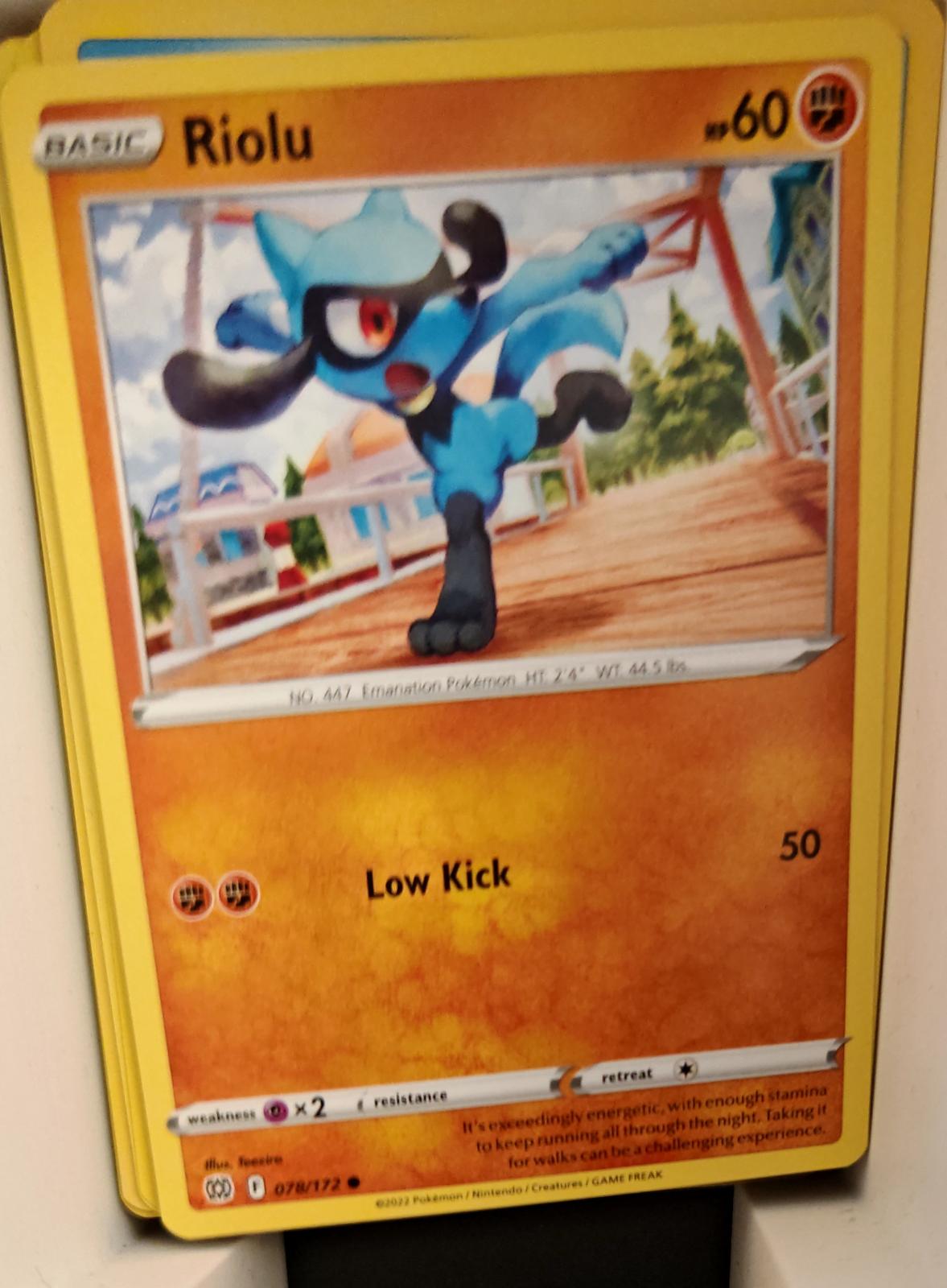 Riolu - 078/172 - - BRILLIANT STARS - Pokemon - Common | AA21-54